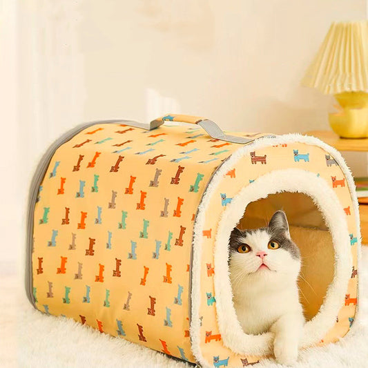 Anti-collapse Cat Nest Closed Removable And Washable Warm