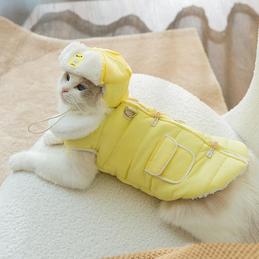 Cat Clothes Autumn And Winter Clothes Thickened Cotton-padded Clothes