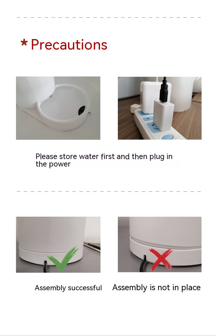 Cat Water Fountain Automatic Pet Feeder