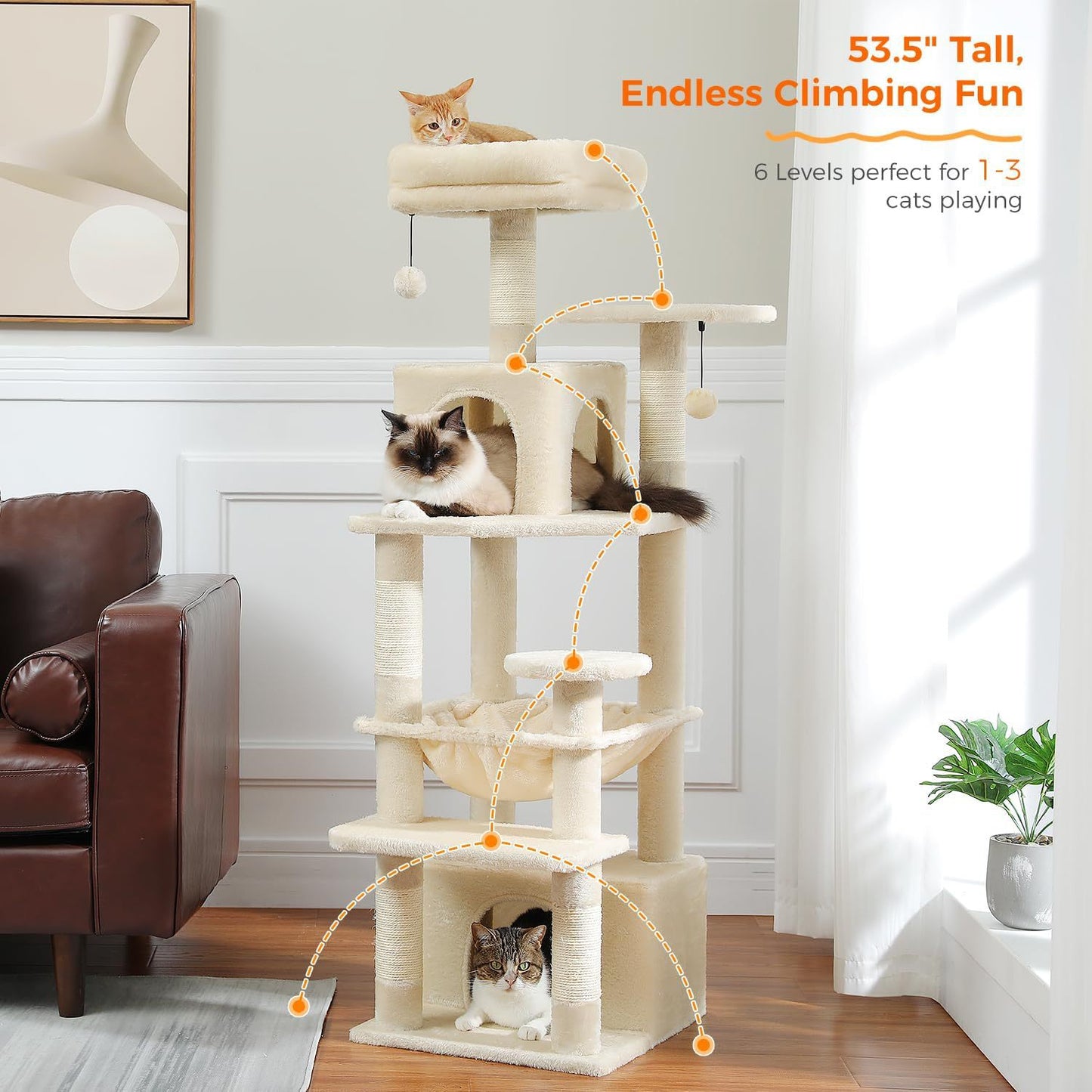 MDF Minimalist Cat Climbing Frame