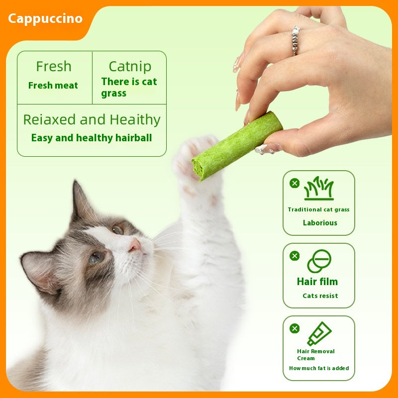 Cat Grass Chicken Stick Freeze-dried Hair Ball Cat Molar Rod