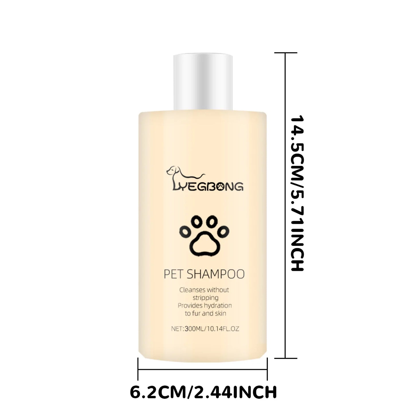 Anti-Flea Moisturizing Pet Shampoo for Softening Dirts Removing Mites Deodorizing and Reducing Itching