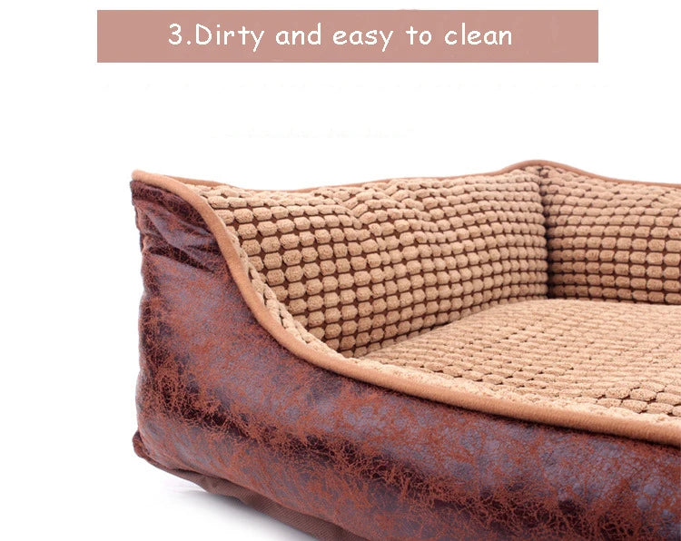 Soft Pet Dog Bed Basket – High-Quality Fabrics for Dogs & Cats