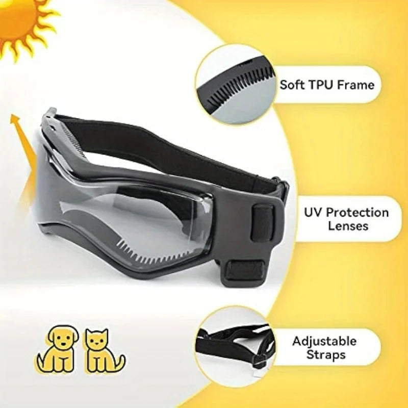 UV Protective Dog Goggles – Cool Sunglasses for Small & Medium Breeds