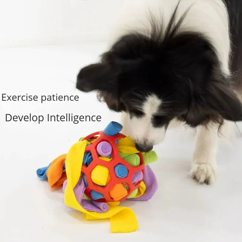 Interactive Pet Sniffing Ball Toy Educational Training for Natural Foraging and Feeding Short Eye-Catching Design for Dogs