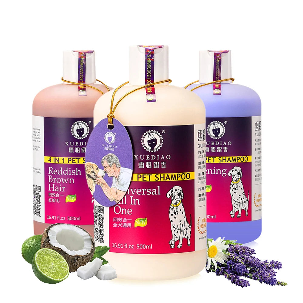 All Natural 4 in 1 PetS hampoo Conditioner Body Wash Pet Friendly Formula for Dogs and Cats Showers 17oz