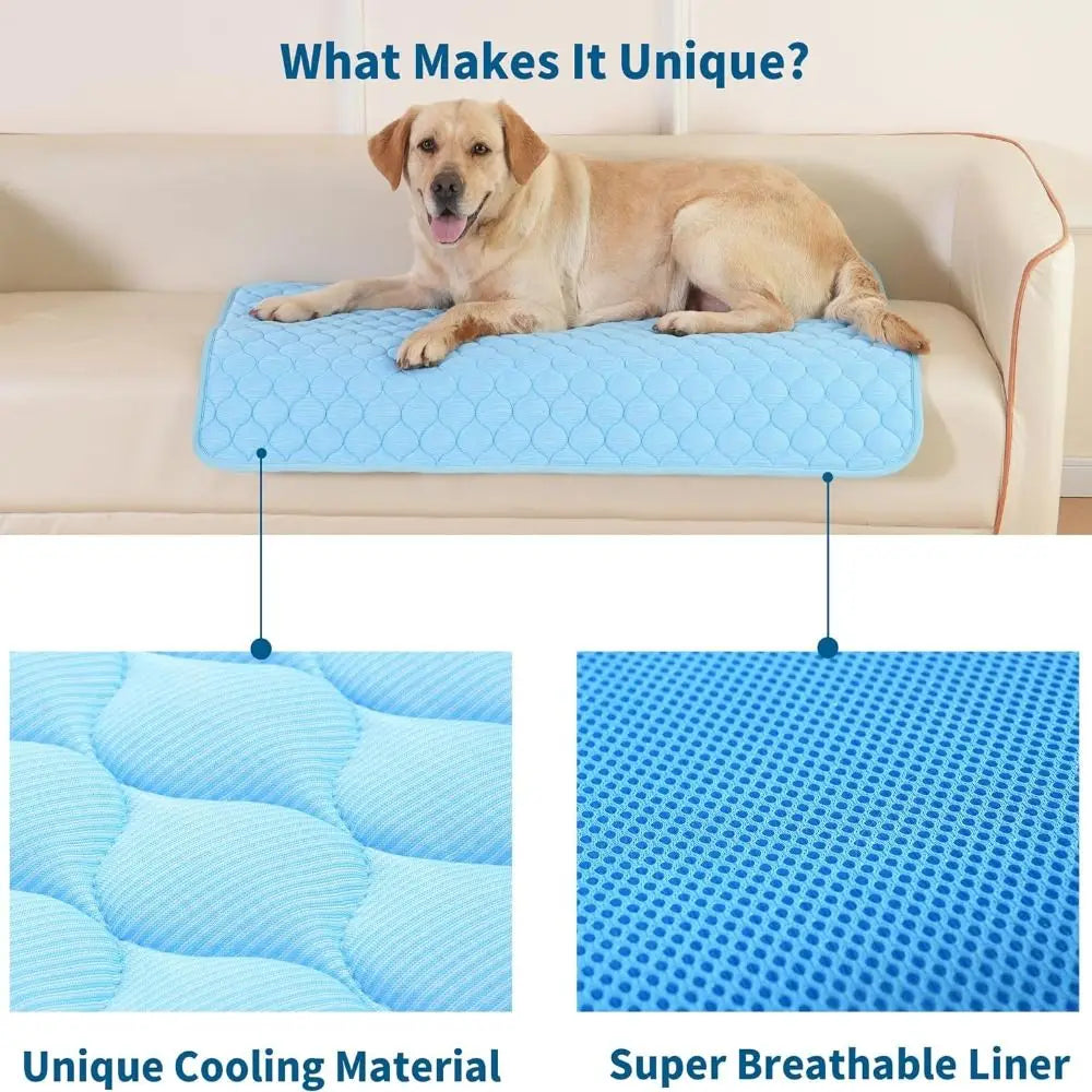 Pet Cooling Mat Moisture-proof Sleeping Pad Summer Cold Bed for Small Animals 5 Sizes Available