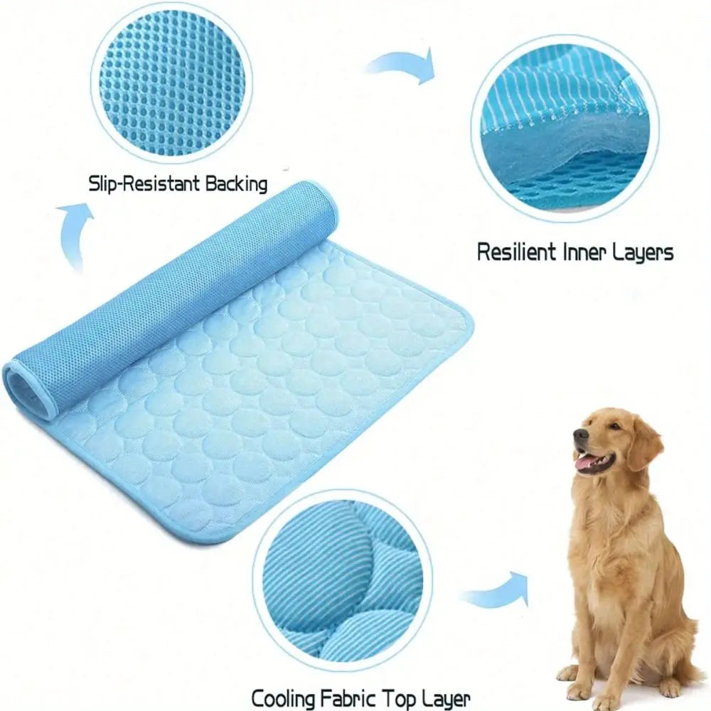 Pet Cooling Mat Moisture-proof Sleeping Pad Summer Cold Bed for Small Animals 5 Sizes Available