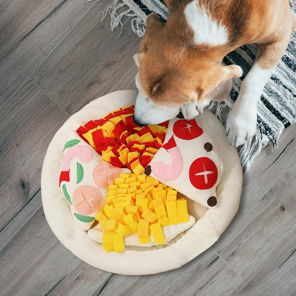 Pet Dog Snuffle Mat – Nose Training Puzzle Toy and Slow Feeder Washable Sniffing Food Dispenser