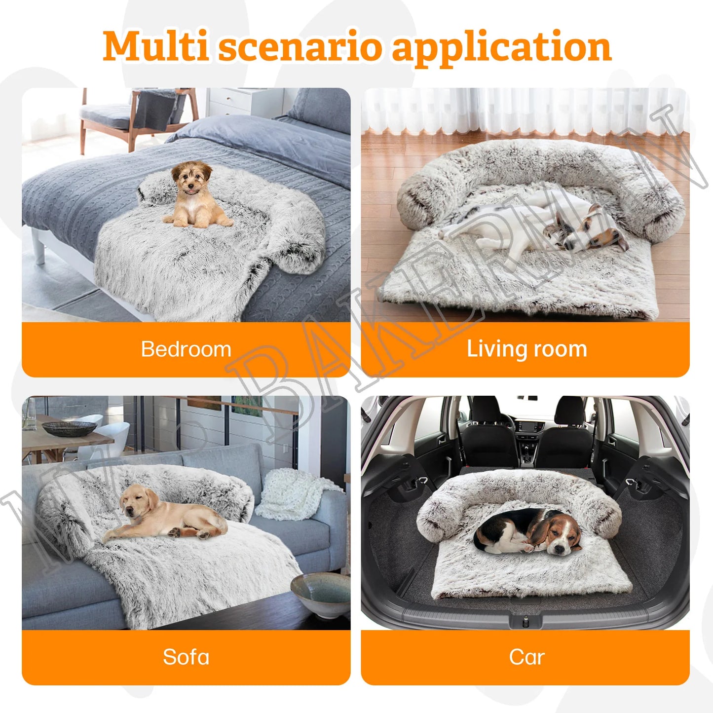 Corduroy Dog Bed Mat - Breathable, Washable Pet Bed with Non-Slip Design for All Seasons S-XXL