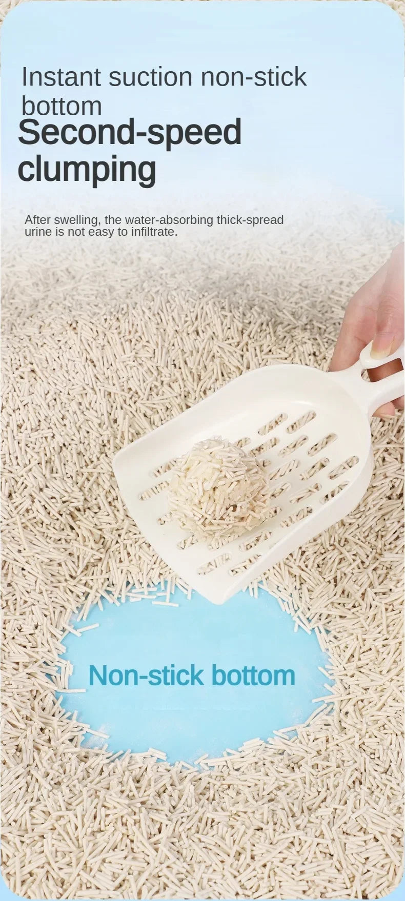 Cat Sand 6L Deodorizing Quick Clumping Flushable Natural Kitty Litter for Toilet Cleaning