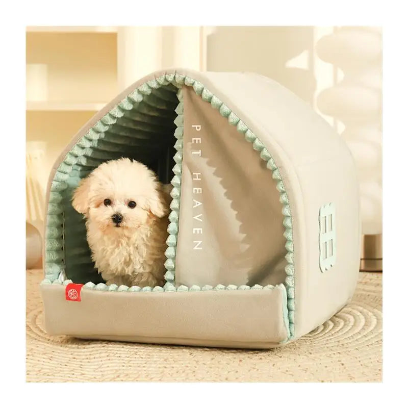 Kennel Winter Warm Small Dog or Cat House Closed