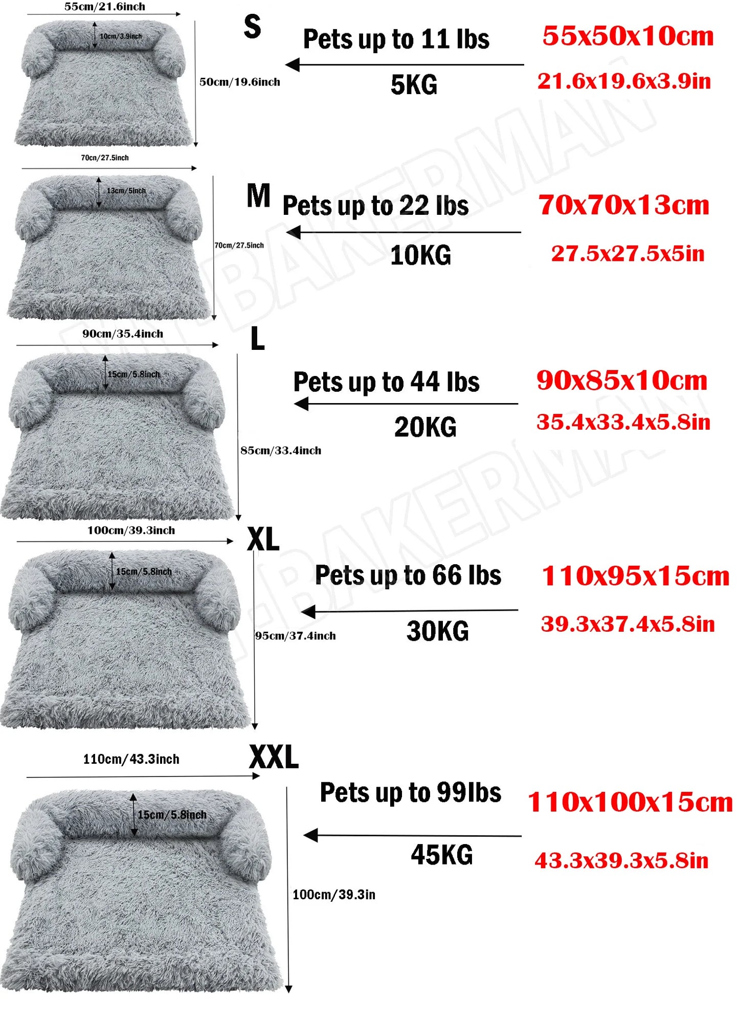 Corduroy Dog Bed Mat - Breathable, Washable Pet Bed with Non-Slip Design for All Seasons S-XXL