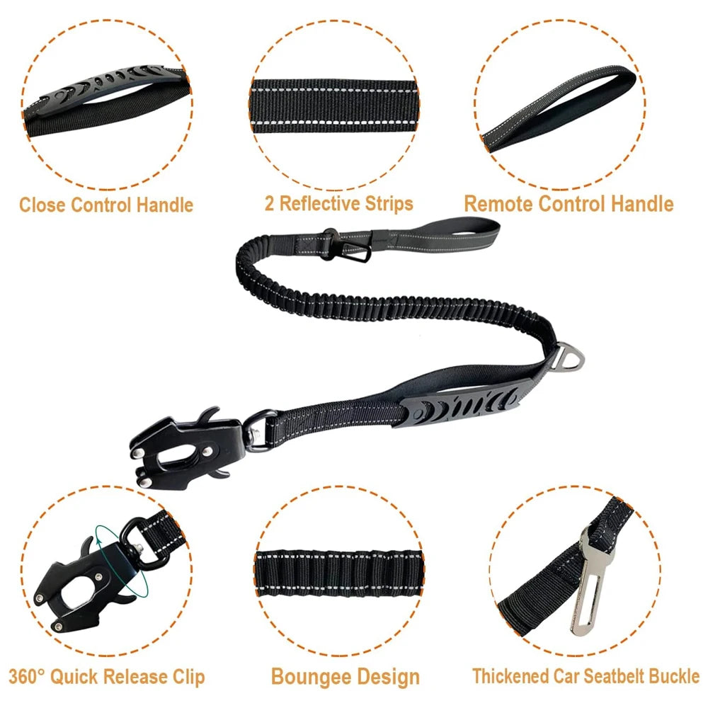 Tactical Dog Leash - Retractable and Durable