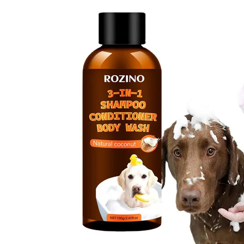 Dog Wash 3-in-1 Coconut Shampoo And Conditioner Plant-Based Organic Tearless Moisturizer Dog Cat Shampoo And Conditioner Carpet