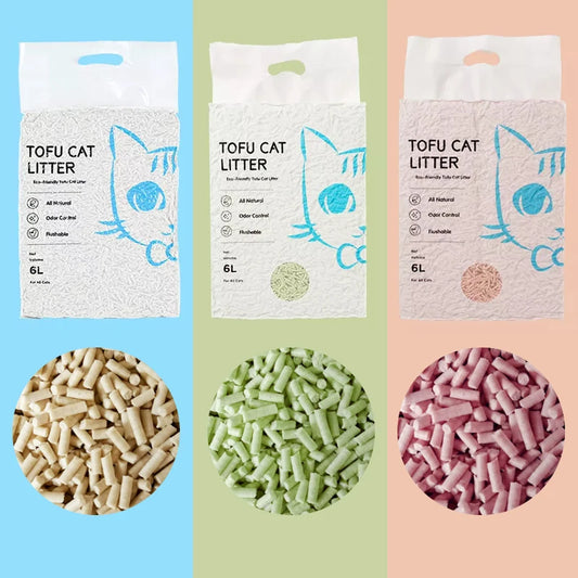 BEST High-Quality Natural 2MM Tofu Cat Litter – Premium Pet Product for Pet Shops | Eco-Friendly, Clumping, and Odor Control