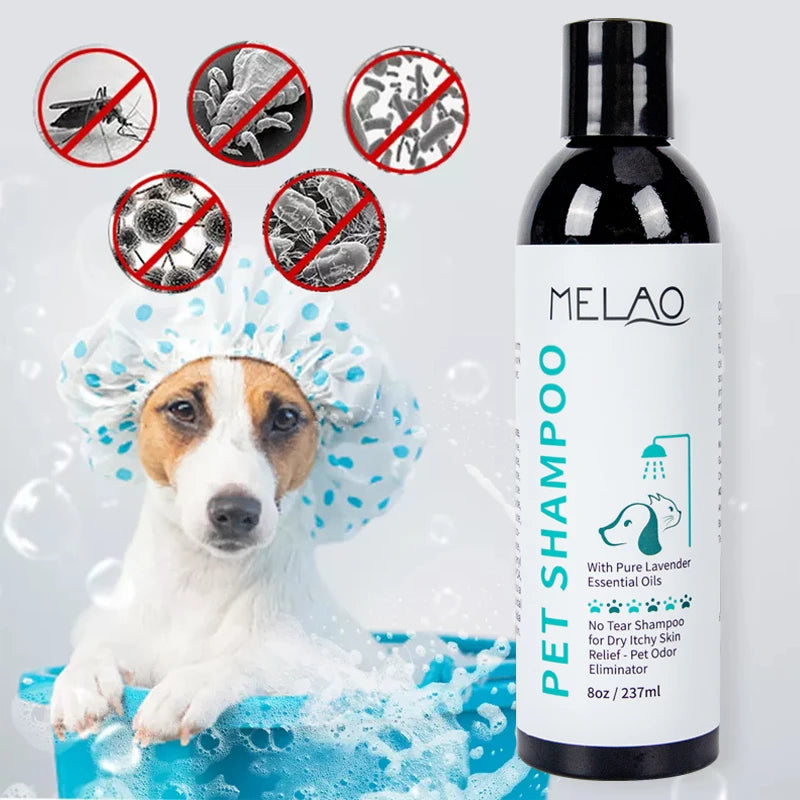 Natural Pet Shampoo and Conditioner 2 in 1 Moisturizing Dog and Cats Shampoo for Sensitive Skin Balanced pH