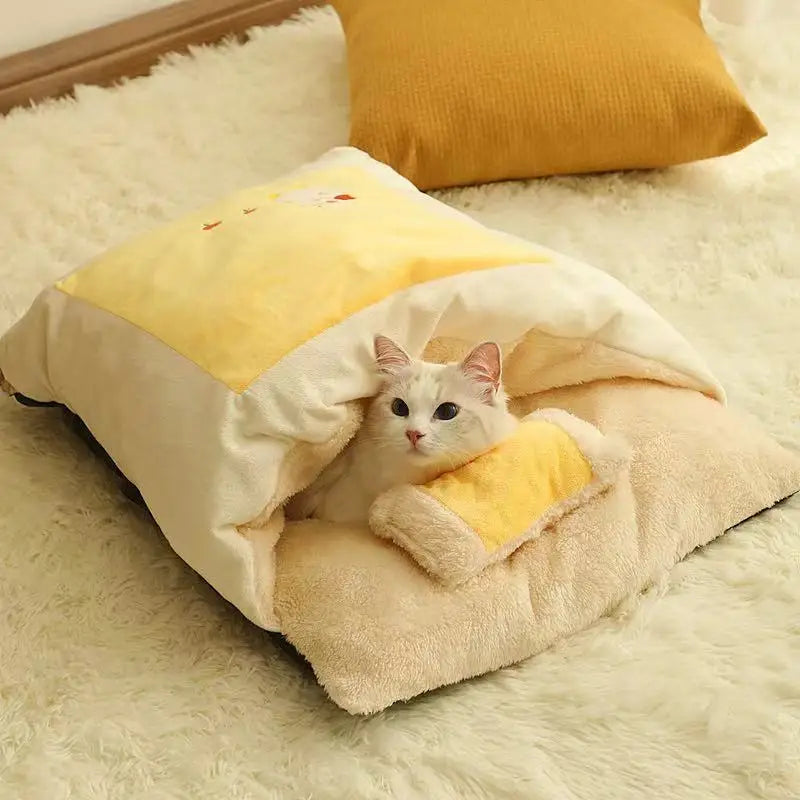 Cat Nest Winter Warm Semi-enclosed Quilt