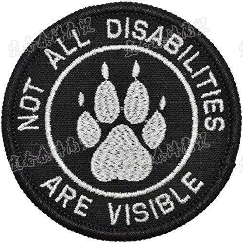 Service Dog Vest Patch Badge - Tactical Hook & Loop Embroidery Patch for K9 Dog Vest and Pet Accessories