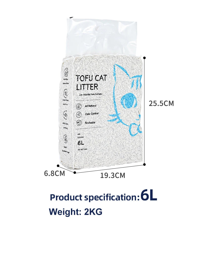 BEST High-Quality Natural 2MM Tofu Cat Litter – Premium Pet Product for Pet Shops | Eco-Friendly, Clumping, and Odor Control