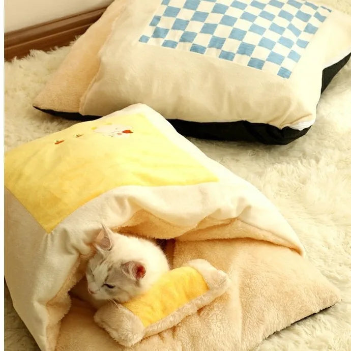 Cat Nest Winter Warm Semi-enclosed Quilt