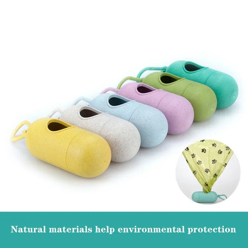 Eye Catching Fashion Pet Dog Poop Bag Dispenser Waste Garbage Holder Set Trash Cleaning Dog Toy Supplies