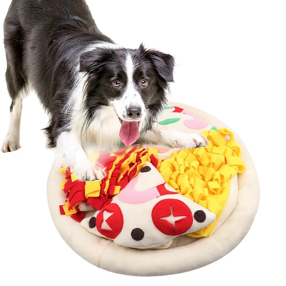 Pet Dog Snuffle Mat – Nose Training Puzzle Toy and Slow Feeder Washable Sniffing Food Dispenser