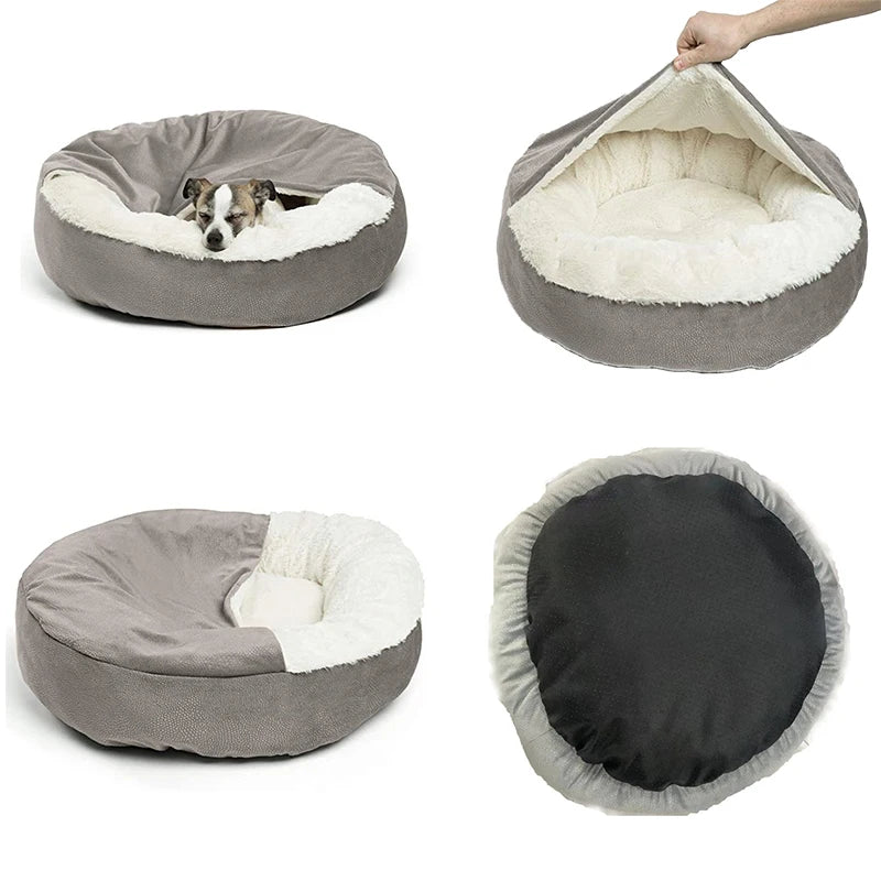 Cozy Pet Bed with Blanket – Premium Comfort for Cats and Small Dogs