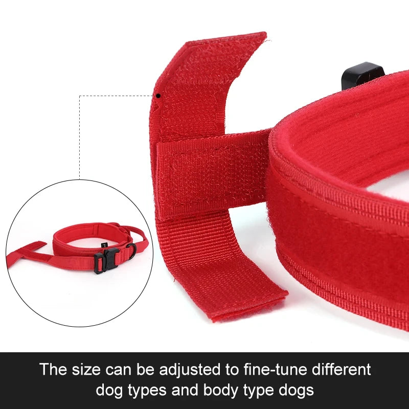 Duarable Military Tactical Dog Collar Adjustable Nylon Collar Size M, L, XL